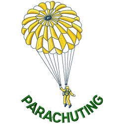Paragliding Embroidery Design 4 Paragliding Embroidery Design 4